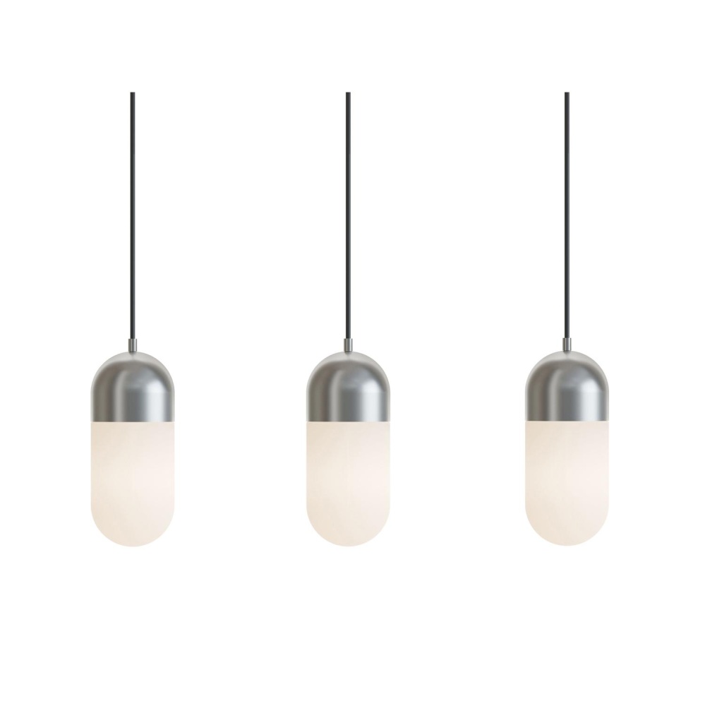 Irvine 3 Light Linear Pendant,120V,45W,5 CCT,SN