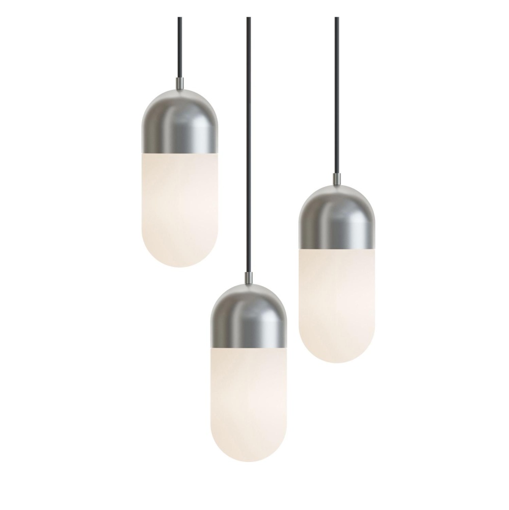 Irvine 3 Light Round Pendant,120V,45W,5 CCT,SN