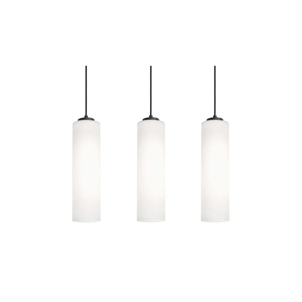 Leo 3 Light Linear Pendant,120V,60W,BK
