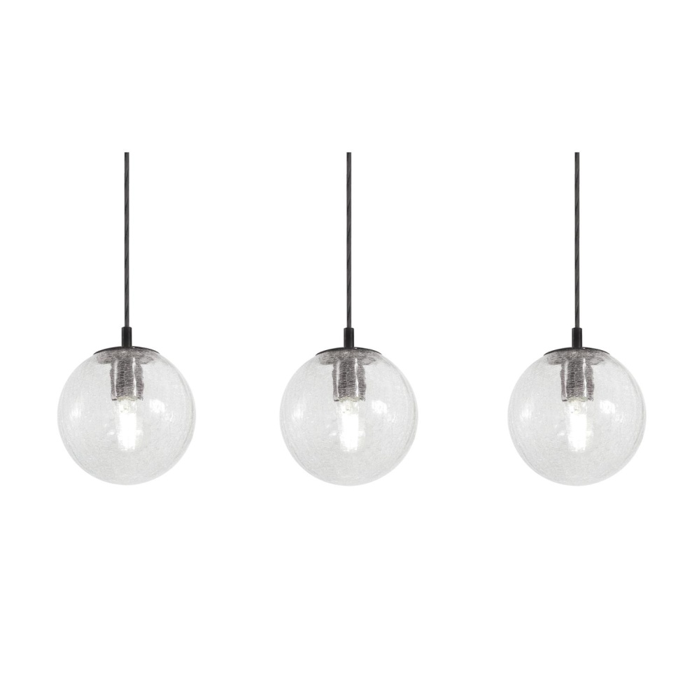 Palla 3 Light Linear Pendant,60W,BK
