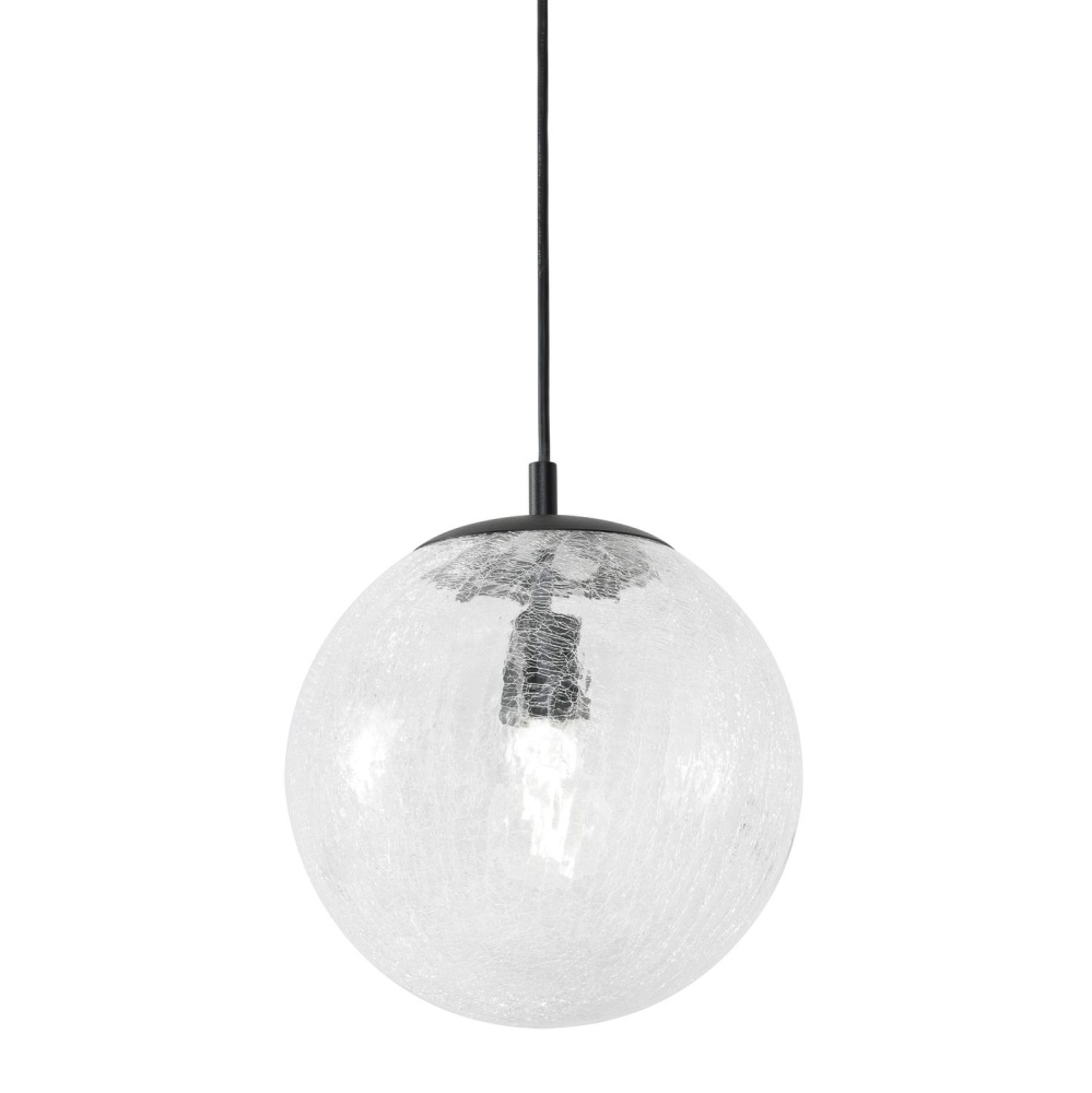Palla 09'' Medium Base Pendant,120V,BK