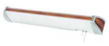 AFX Lighting, Inc. IDB325E8MH - AFX Lighting IDB325E8MH White Frosted Acrylic Overbed Light Fixture with Mahogany Accents