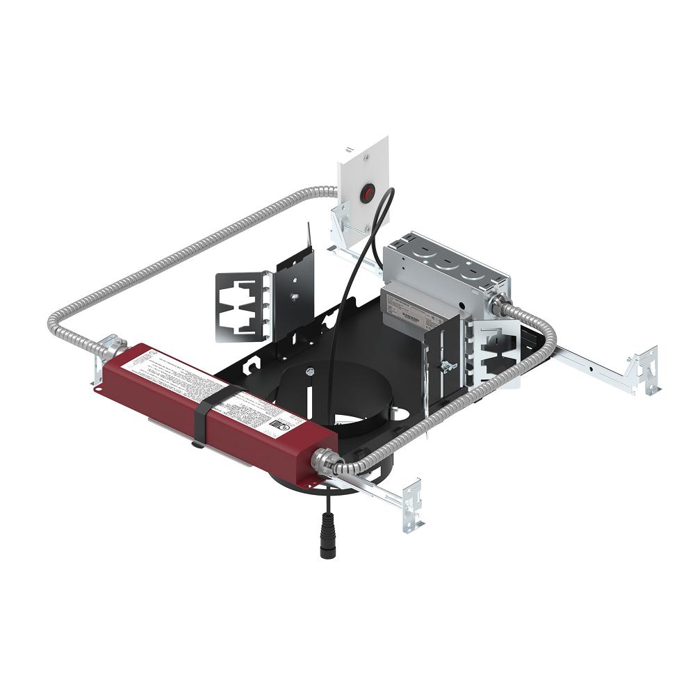 4" Sapphire III Non-IC New Construction Housing w/ Remote Test Switch EM Driver, 11W / 900lm,