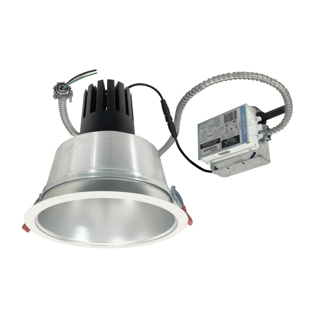 8" Sapphire III Retrofit, Diffused Clear Reflector/Matte Powder White Flange, 277V; 0-10V