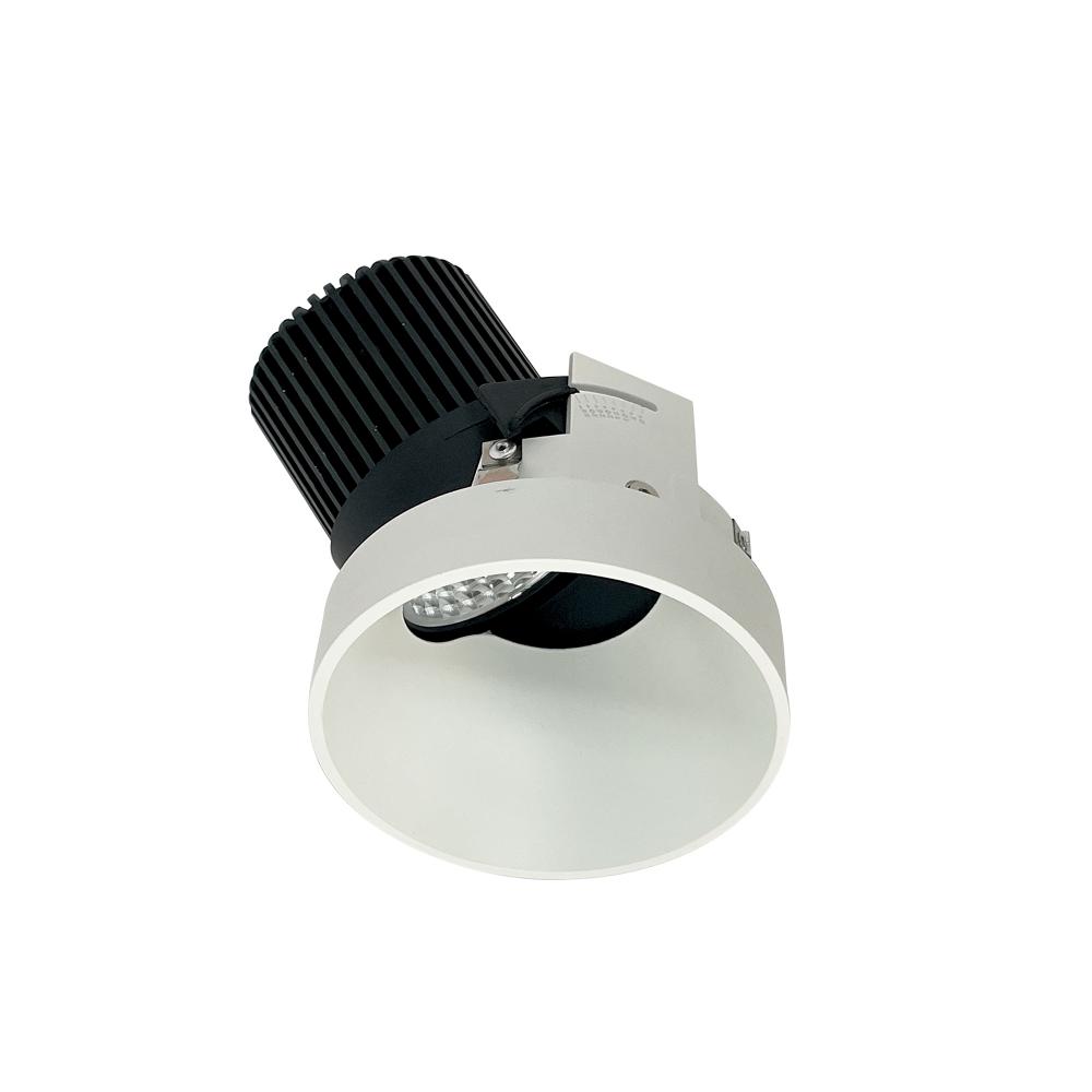 4" Iolite LED Round Trimless Adjustable Slot, 800lm / 14W, 5000K, White Finish