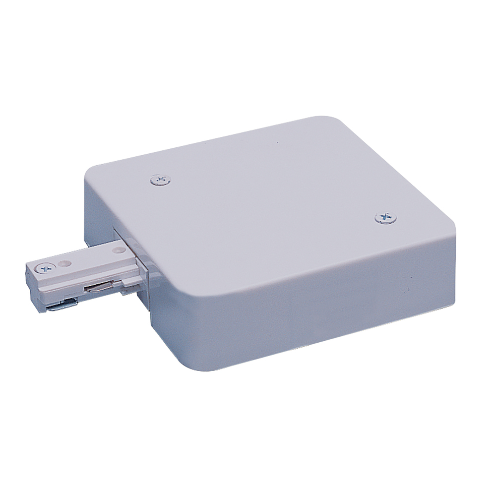 Live End Feed w/ Current Limiter, 1.5 Amps, One-Circuit Track, Silver Finish