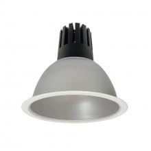 Nora NC3-81L340FHZMPW - 8" Sapphire III Round Open Reflector, 2500lm, 4000K, Flood Optic, Haze Reflector/Matte Powder