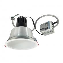 Nora NCR3-81L540FC01MPW - 8" Sapphire III Retrofit, Matte Powder White Reflector/Matte Powder White Flange, 120V; 0-10V