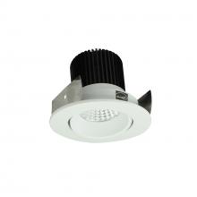 Nora NIOB-2RCCDXMPW - 2" Iolite LED Round Adjustable Cone Reflector, 800lm / 14W, Comfort Dim, Matte Powder White