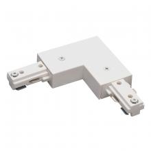 Nora NT-313W - L-Connector for One-Circuit Track, White Finish