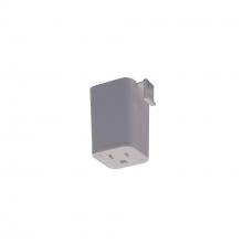 Nora NT-327S - Outlet Adapter for H-Style Track Systems, Silver Finish