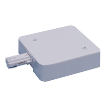 Nora NT-348S/1.5A - Live End Feed w/ Current Limiter, 1.5 Amps, One-Circuit Track, Silver Finish