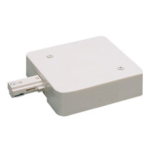 Nora NT-348W/0.5A - Live End Feed w/ Current Limiter, 0.5 Amps, One-Circuit Track, White Finish