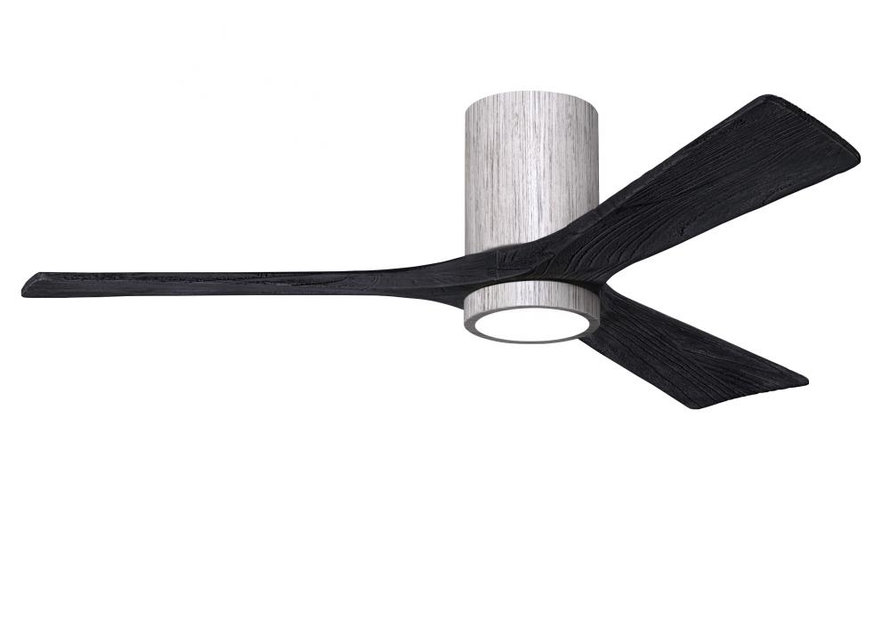 Irene-3HLK-52" Three Blade Flush Mount Paddle Fan-5CCT Integrated LED-Barn Wood Tone Finish