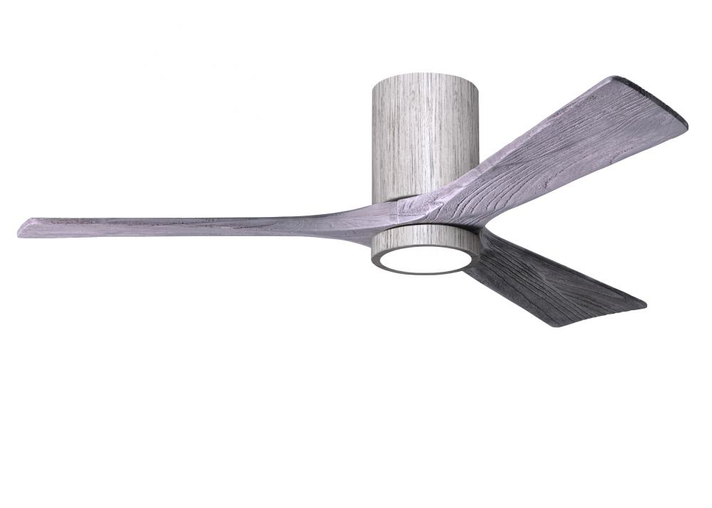 Irene-3HLK-52" Three Blade Flush Mount Paddle Fan-5CCT Integrated LED-Barn Wood Tone Finish