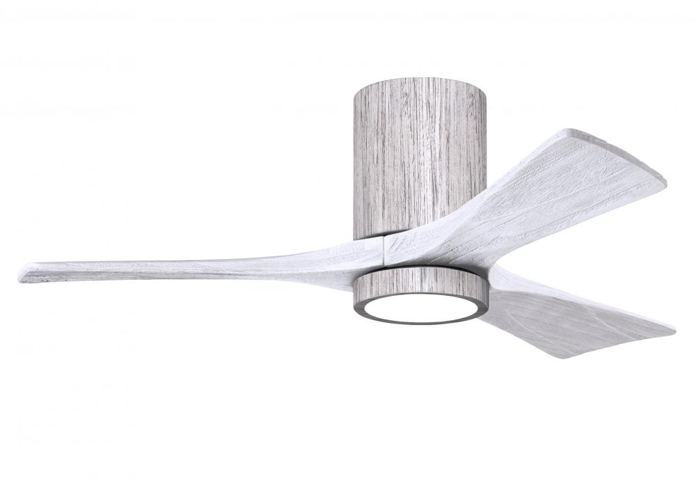 Irene-3HLK-42" Three Blade Flush Mount Paddle Fan-5CCT Integrated LED-Barn Wood Tone Finish
