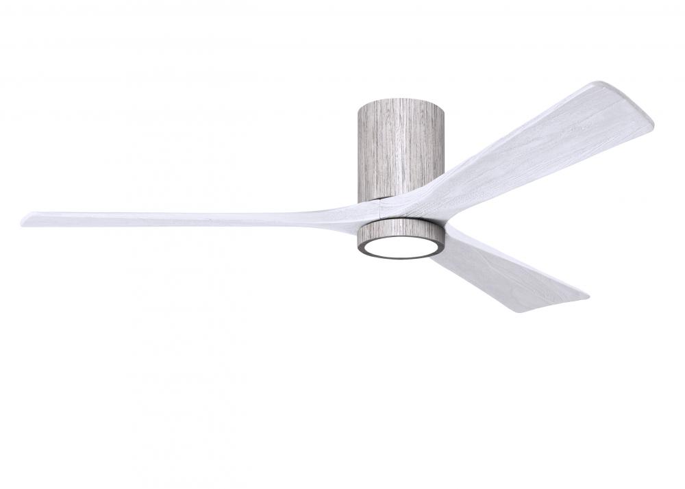 Irene-3HLK-60" Three Blade Flush Mount Paddle Fan-5CCT Integrated LED-Barn Wood Tone Finish