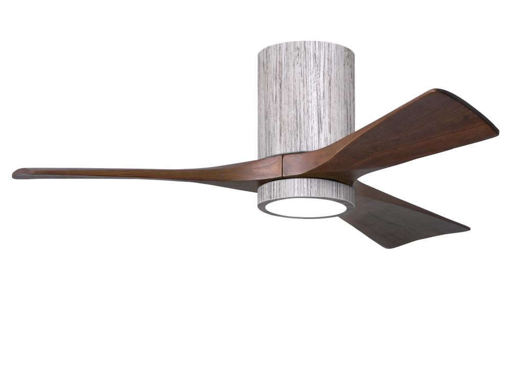 Irene-3HLK-42" Three Blade Flush Mount Paddle Fan-5CCT Integrated LED-Barn Wood Tone Finish