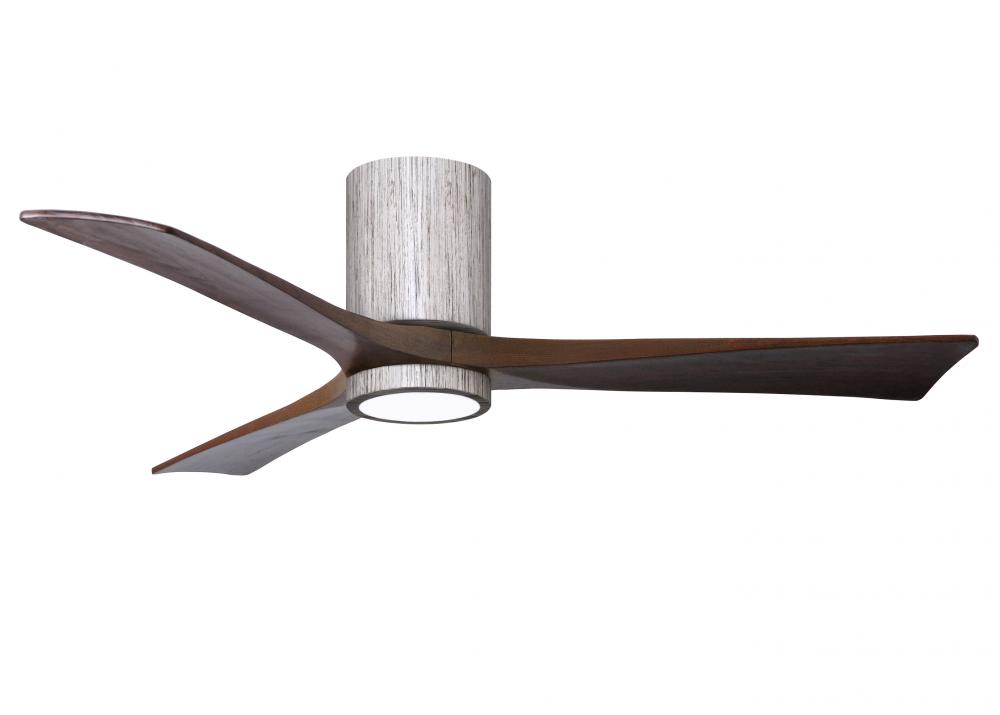 Irene-3HLK-52" Three Blade Flush Mount Paddle Fan-5CCT Integrated LED-Barn Wood Tone Finish
