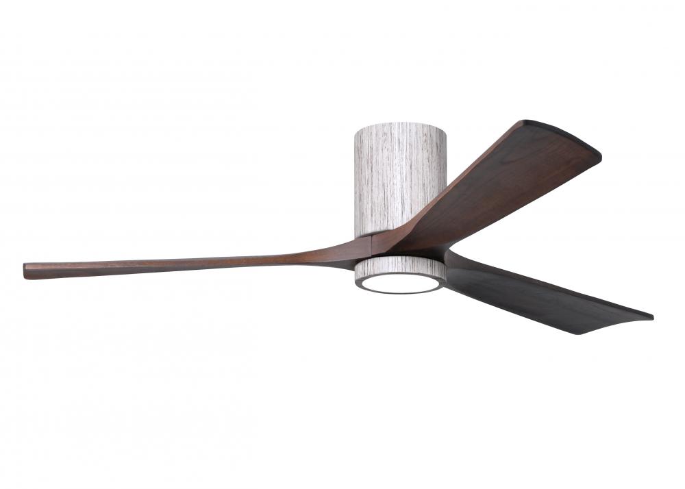 Irene-3HLK-60" Three Blade Flush Mount Paddle Fan-5CCT Integrated LED-Barn Wood Tone Finish