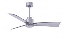 Matthews Fan Company AK-BN-BN-42 - Alessandra-42" Three Blade Transitional Ceiling Fan-Brushed Nickel Finish-Brushed Nickel Blades