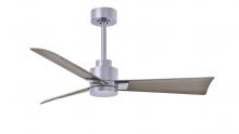 Matthews Fan Company AK-BN-GA-42 - Alessandra-42" Three Blade Transitional Ceiling Fan-Brushed Nickel Finish-Gray Ash Tone Blades