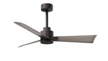 Matthews Fan Company AK-TB-GA-42 - Alessandra-42" Three Blade Transitional Ceiling Fan-Textured Bronze Finish-Gray Ash Tone Blades