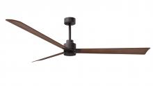 Matthews Fan Company AK-TB-WN-72 - Alessandra - 72" Three Blade Transitional Ceiling Fan - Textured Bronze Finish - Walnut Tone Bla