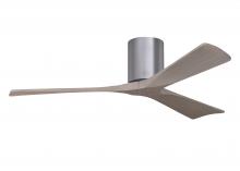 Matthews Fan Company IR3H-BP-GA-52 - Irene-3H - Three Blade Flush Mount Paddle Fan - 52" - Brushed Pewter Finish