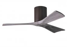 Matthews Fan Company IR3H-TB-BW-42 - Irene-3H - Three Blade Flush Mount Paddle Fan - 42" - Textured Bronze Finish