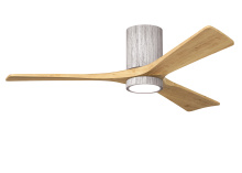 Matthews Fan Company IR3HLK-BW-LM-52 - Irene-3HLK-52" Three Blade Flush Mount Paddle Fan-5CCT Integrated LED-Barn Wood Tone Finish