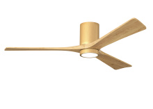 Matthews Fan Company IR3HLK-TB-LM-60 - Irene-3HLK-60" Three Blade Flush Mount Paddle Fan-5CCT Integrated LED-Textured Bronze Finish