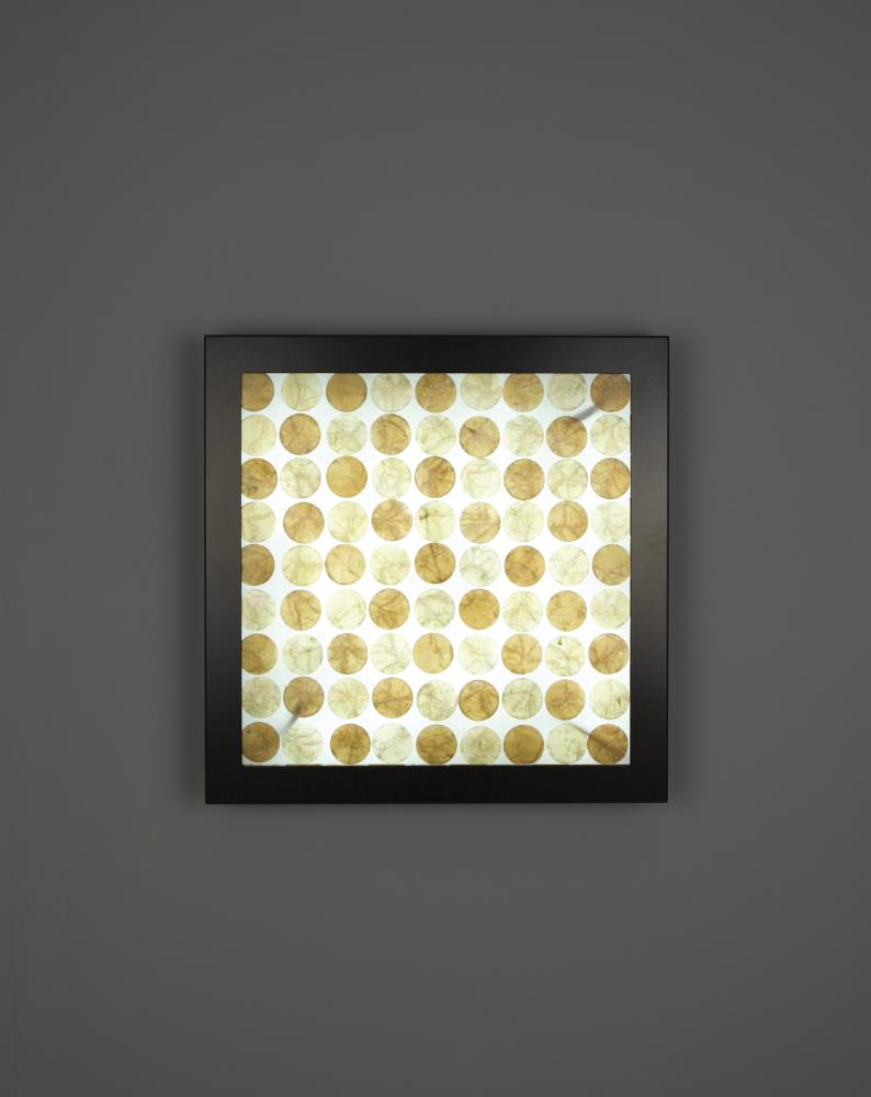 V-II - Bronze - Fluorescent - Capiz Honey Sienna - 12x12