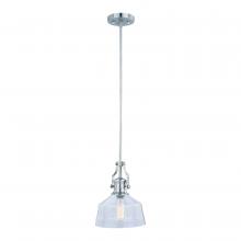 Vaxcel International P0272 - Beloit 9-in Mini Pendant Satin Nickel