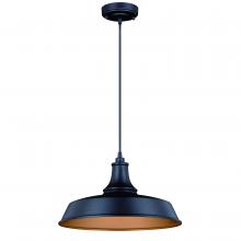 Vaxcel International T0373 - Dorado 15-in Outdoor Pendant Dark Bronze and Light Gold