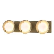 Hubbardton Forge 201378-SKT-86-86-GG0711 - Brooklyn 3-Light Straight Double Shade Bath Sconce