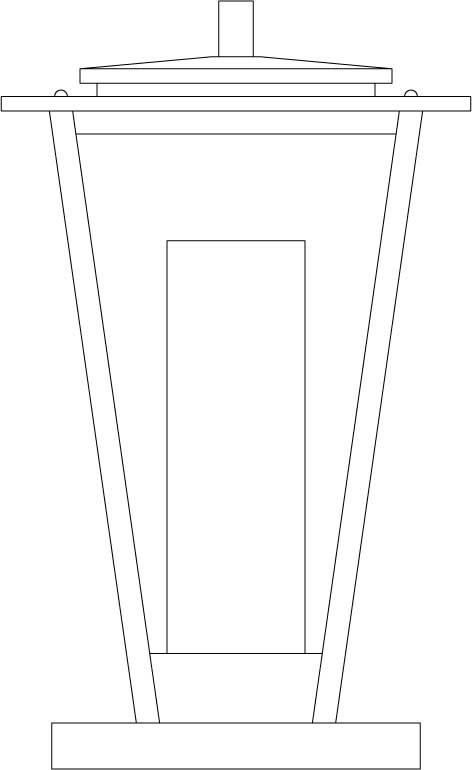 10" brighton column mount