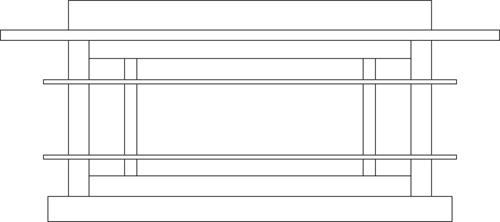 15" oak park column mount