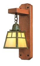 Arroyo Craftsman AWS-1TCR-MB - a-line mahogany wood sconce with t-bar overlay
