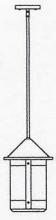 Arroyo Craftsman BSH-8M-VP - 8" berkeley stem hung pendant