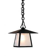 Arroyo Craftsman CH-8HM-S - 8" carmel pendant with hillcrest overlay