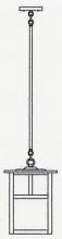 Arroyo Craftsman MSH-10EAM-S - 10" mission stem hung pendant without overlay (empty)