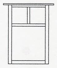 Arroyo Craftsman MW-15ETN-MB - 15" mission flush wall mount without overlay (empty)