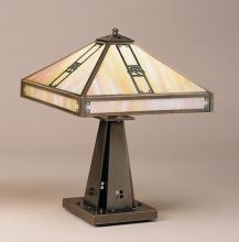 Arroyo Craftsman PTL-16OF-VP - 16" pasadena table lamp with oak tree filigree