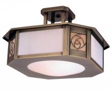 Arroyo Craftsman SCCM-15M-S - 15" saint clair inverted semi-flush ceiling mount