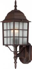Nuvo 60/4902 - Adams; 1 Light; 18 in.; Outdoor Wall with Frosted Glass; Rustic Bronze Finish